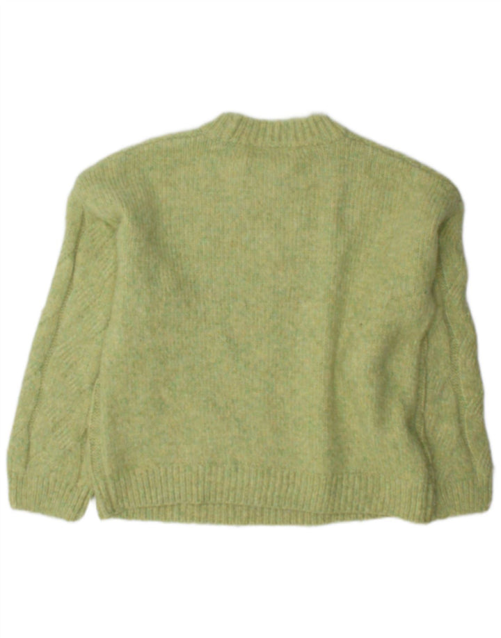 Marks & Spencer Dame sweater med rund hals DK 14 Medium Grøn
