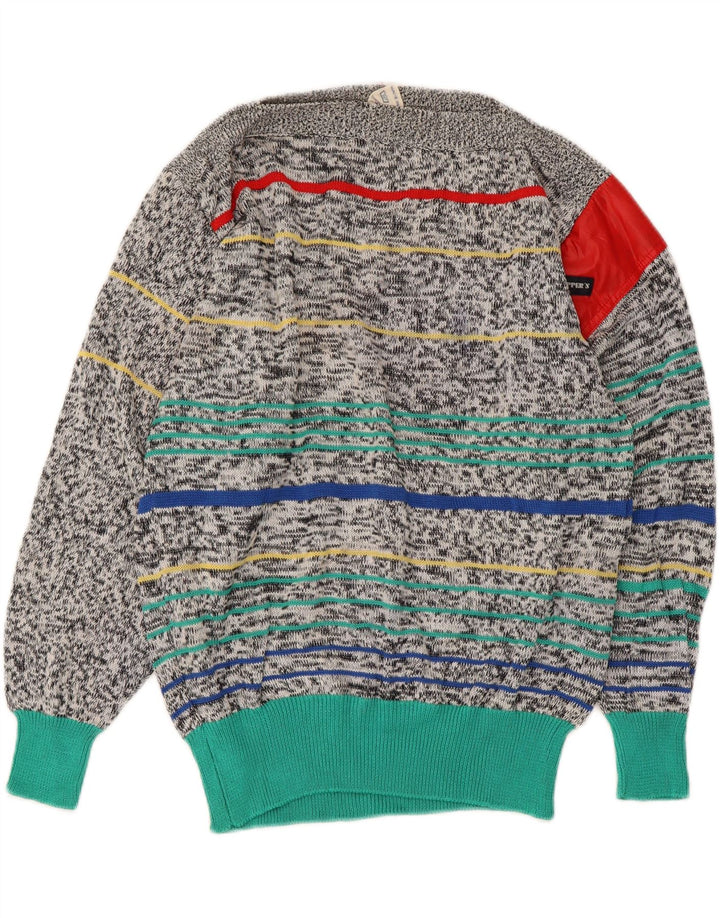 Skipper's Herre Boat Neck Jumper Sweater IT 50 Medium Flerfarvet Stribet