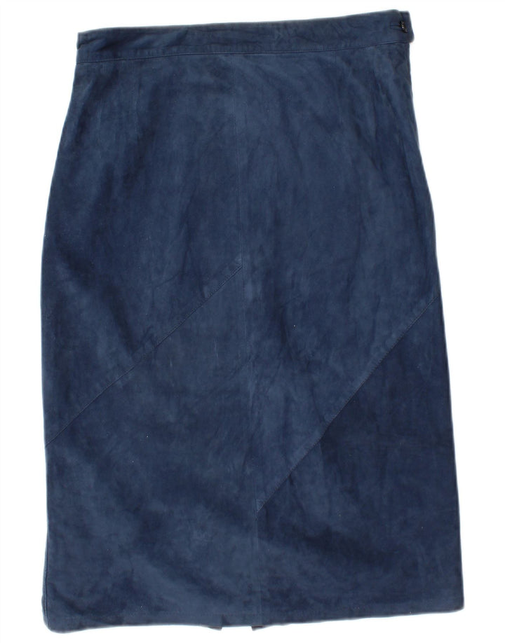 Robrik Dame Ruskind 2-delt nederdelsæt IT 44 Medium W30 Marineblåt læder