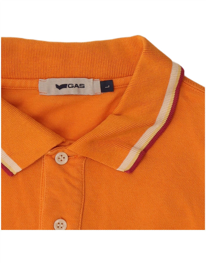 Gas Poloshirt til mænd Large Orange