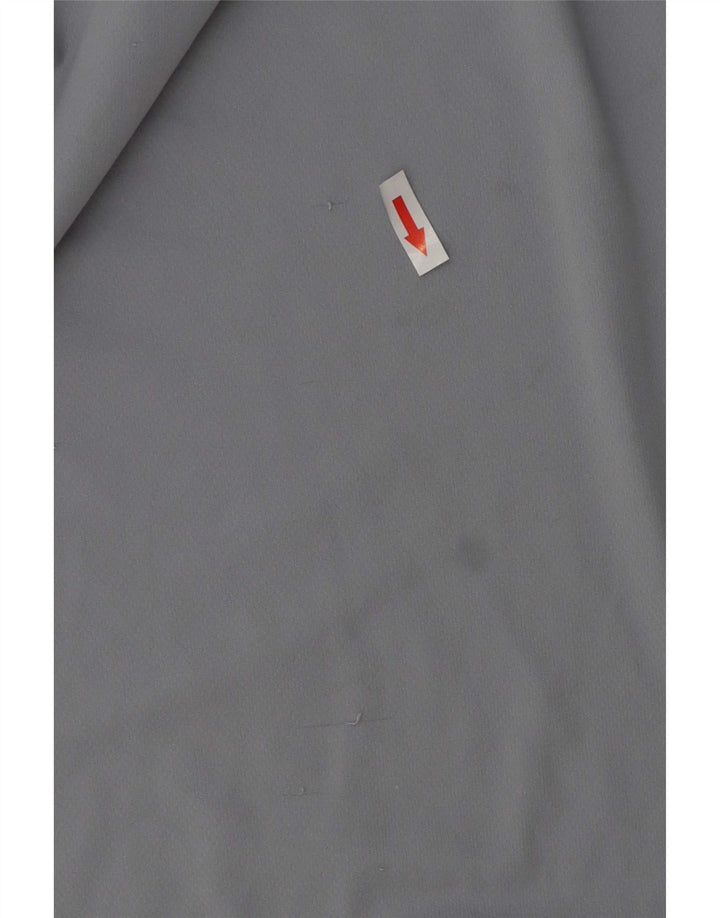Adidas Herre Climalite T-Shirt Top Medium Blue Colourblock Polyester