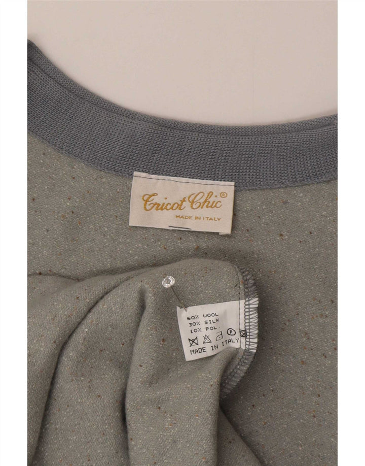 Tricot Chic Dame ærmeløs Maxikjole UK 14 Medium Grå Flecked