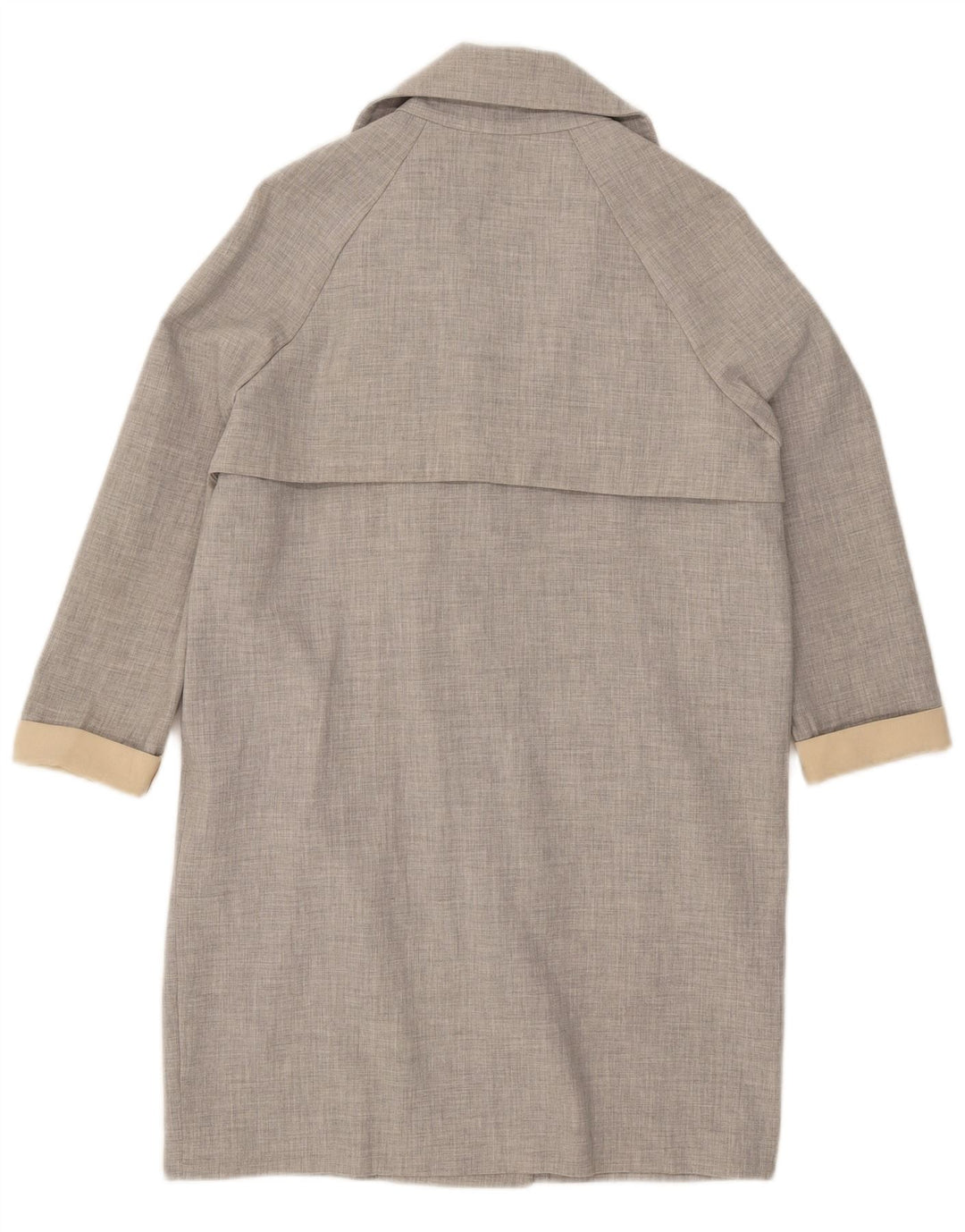 Topshop Kvinder Oversized Trench Coat UK 8 Lille Grå Polyester
