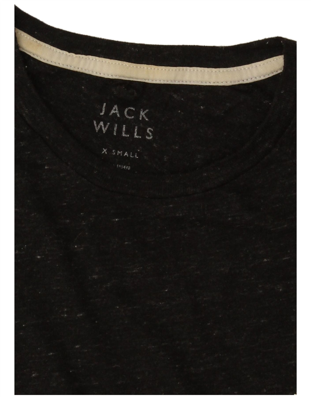 Jack Wills Herre T-Shirt Top XS Sort Flecked