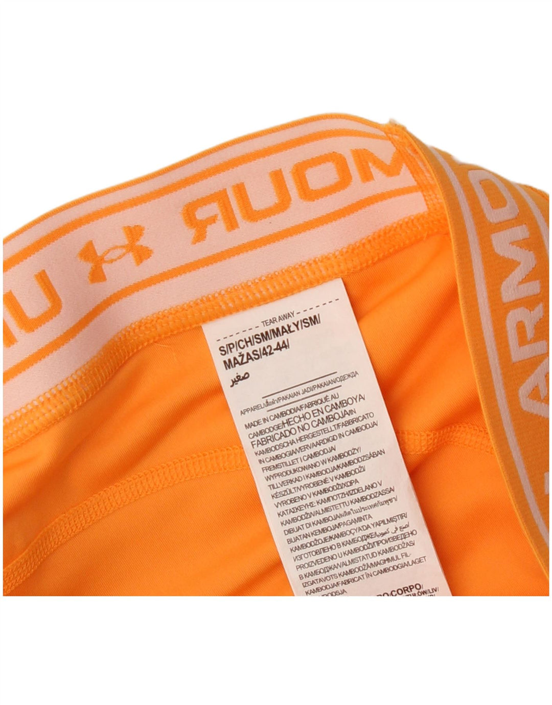 Under Armour Womens Fitted Graphic 2-delt sæt UK 10 Small Orange