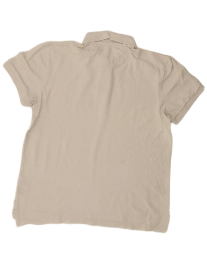 Gap herre poloshirt stor hvid bomuld