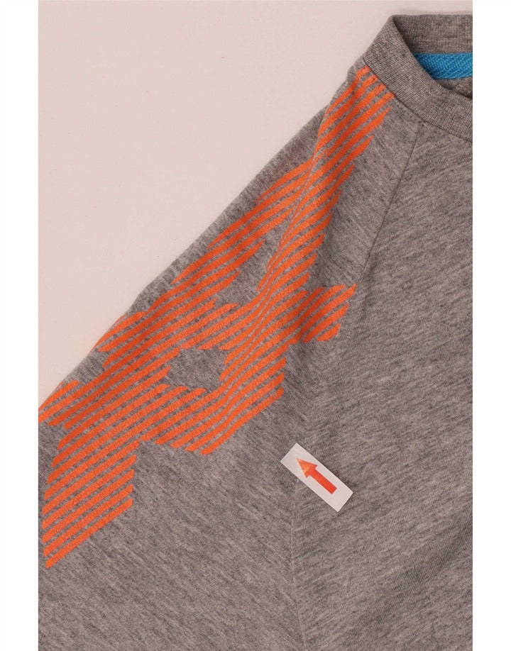 Asics Herre Grafisk T-Shirt Top XL Grå Bomuld