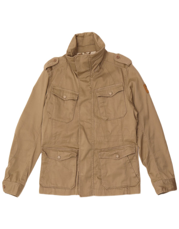 Diesel Mens Utility Jacket UK 40 Large Beige Cotton