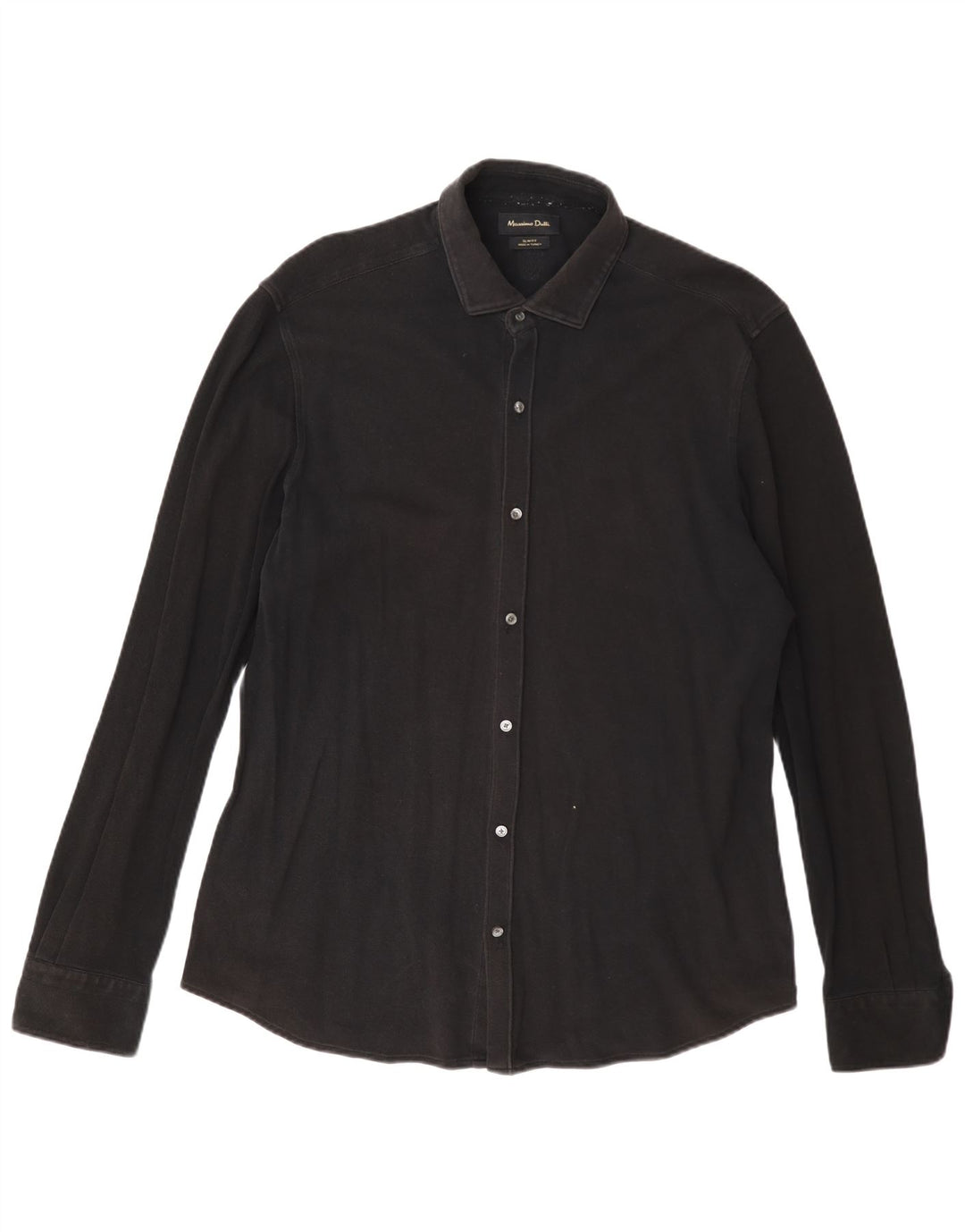 Massimo Dutti Herre Slim Fit Shirt XL Sort