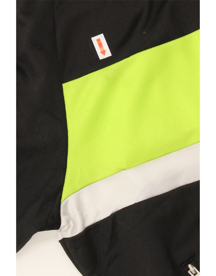 ADIDAS Boys Tracksuit Top Jacket 13-14 Years Black Colourblock Polyester Vintage Adidas and Second-Hand Adidas from Messina Hembry 