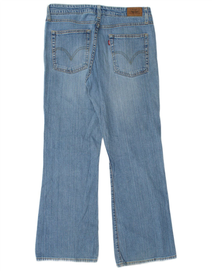 Levi's Womens 519 Flared Jeans US 11 Large W32 L30 Blue Bomuld
