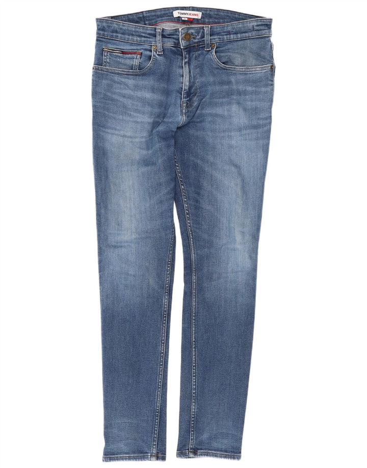 Tommy Hilfiger Herre Slim Jeans W31 L32 Blå Bomuld