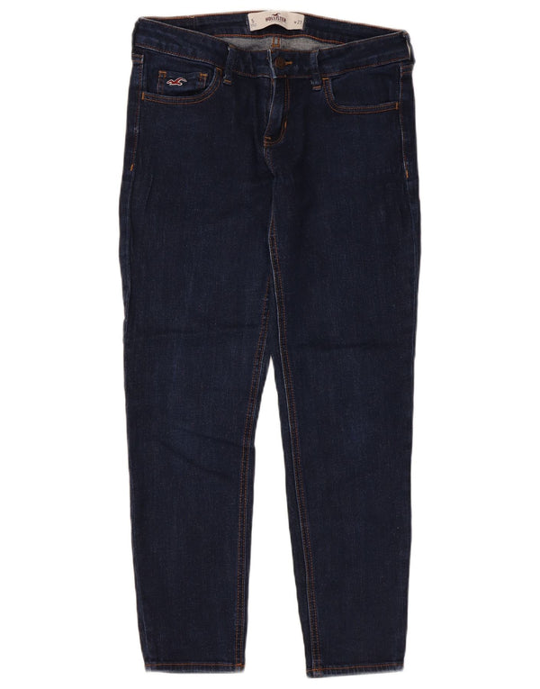 Hollister Womens Crop Slim Jeans US 5 Small W27 L25 Marineblå Bomuld