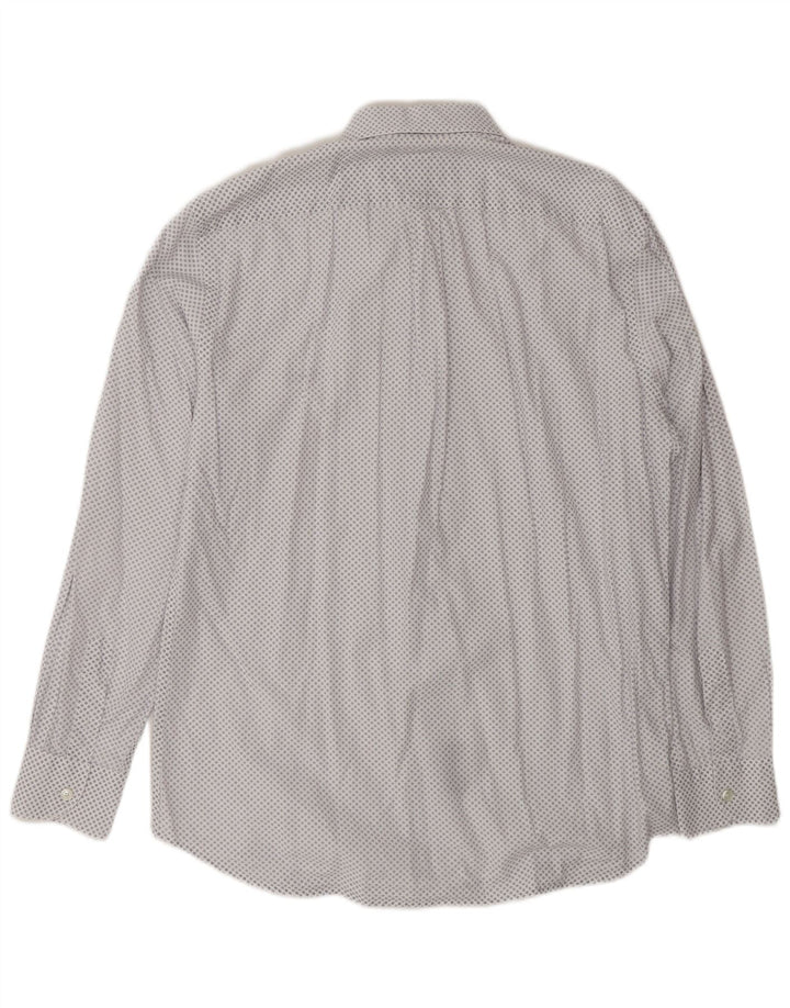 Harmont & Blaine Herre Regular Fit skjorte Medium Blue Spotted Bomuld