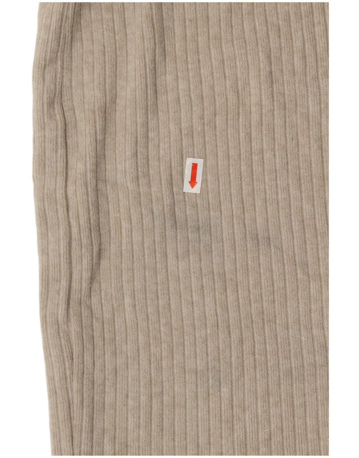 ZARA Midi-nederdel med høj talje til kvinder, stor W30 grå viskose