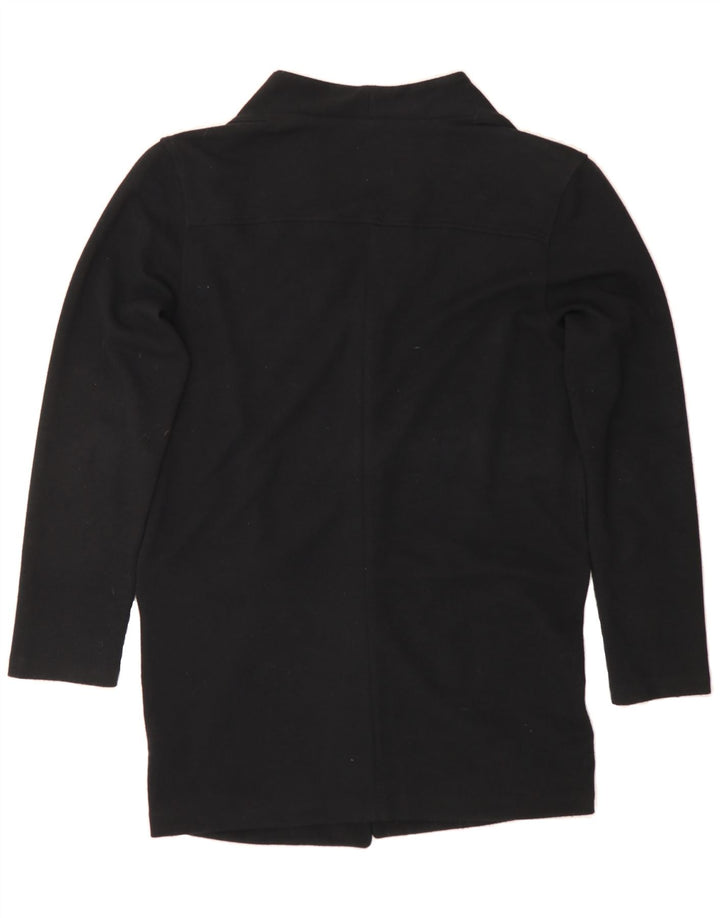 GUESS Womens Longline Oversized Open Blazer Jacket UK 8 Small Black Cotton Vintage Guess and Second-Hand Guess from Messina Hembry 