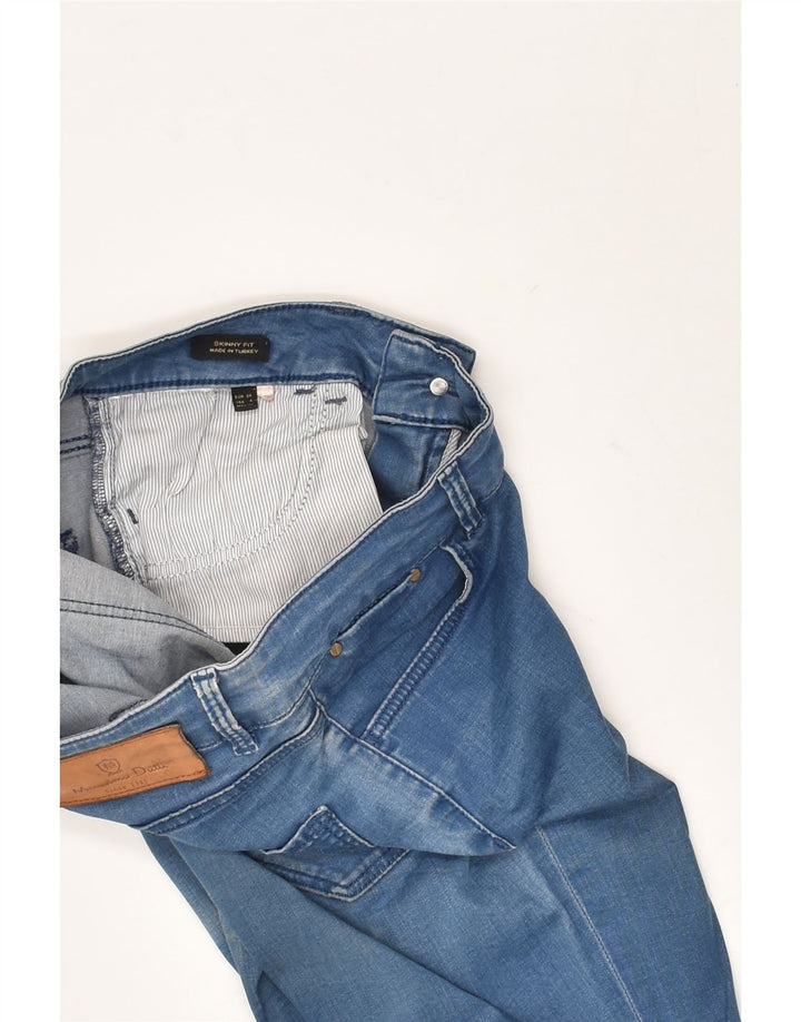 MASSIMO DUTTI Womens Skinny Jeans US 4 Small W28 L30 Blue Cotton | Vintage Massimo Dutti | Thrift | Second-Hand Massimo Dutti | Used Clothing | Messina Hembry 
