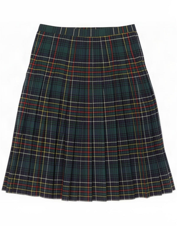 Vintage Womens Wrap Skirt Medium W30 Green Plaid