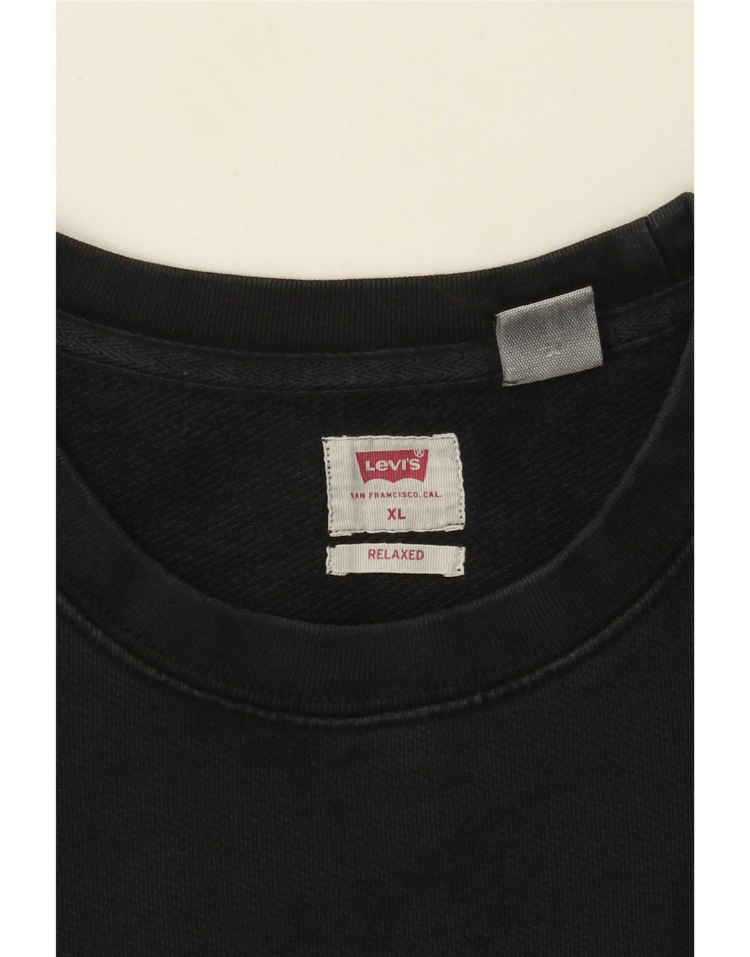 Levi's Herre Relaxed Fit Sweatshirt Jumper XL Sort
