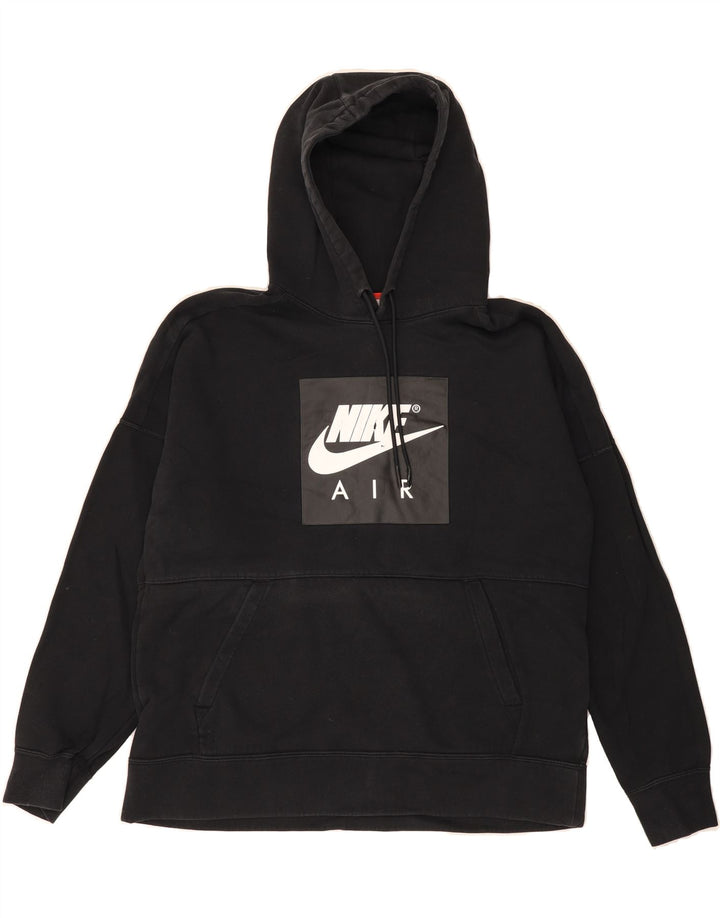 NIKE Mens Graphic Hoodie Jumper Large Black Cotton Vintage Nike and Second-Hand Nike from Messina Hembry 