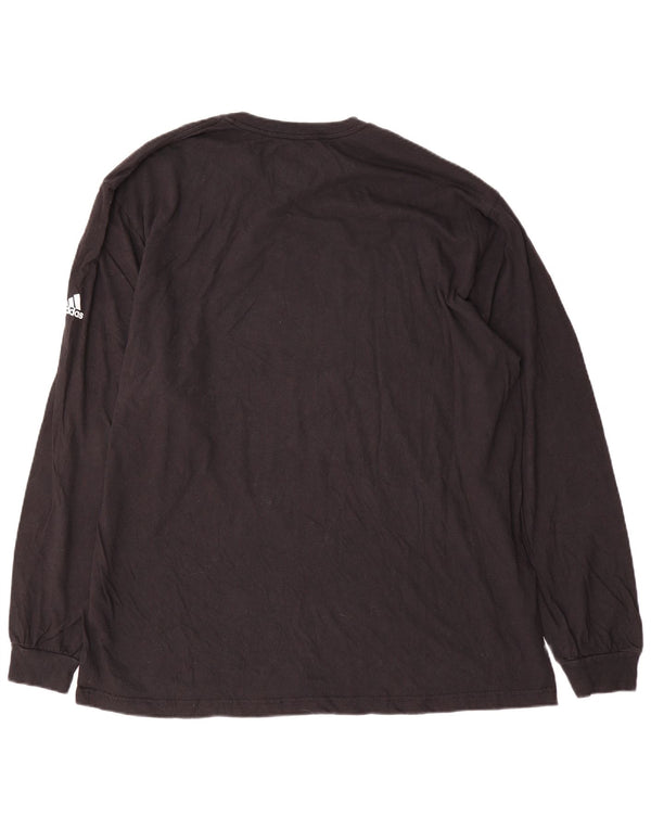 Adidas Herre Grafisk Top Langærmet 2XL Sort Bomuld