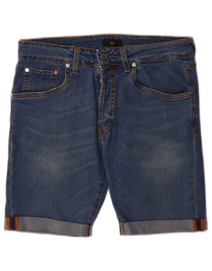 Liu Jo denimshorts til kvinder W28 Mellemblå