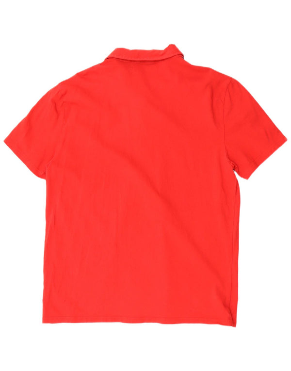 Calvin Klein Jeans Herre grafisk poloshirt XL Rød Colourblock Bomuld