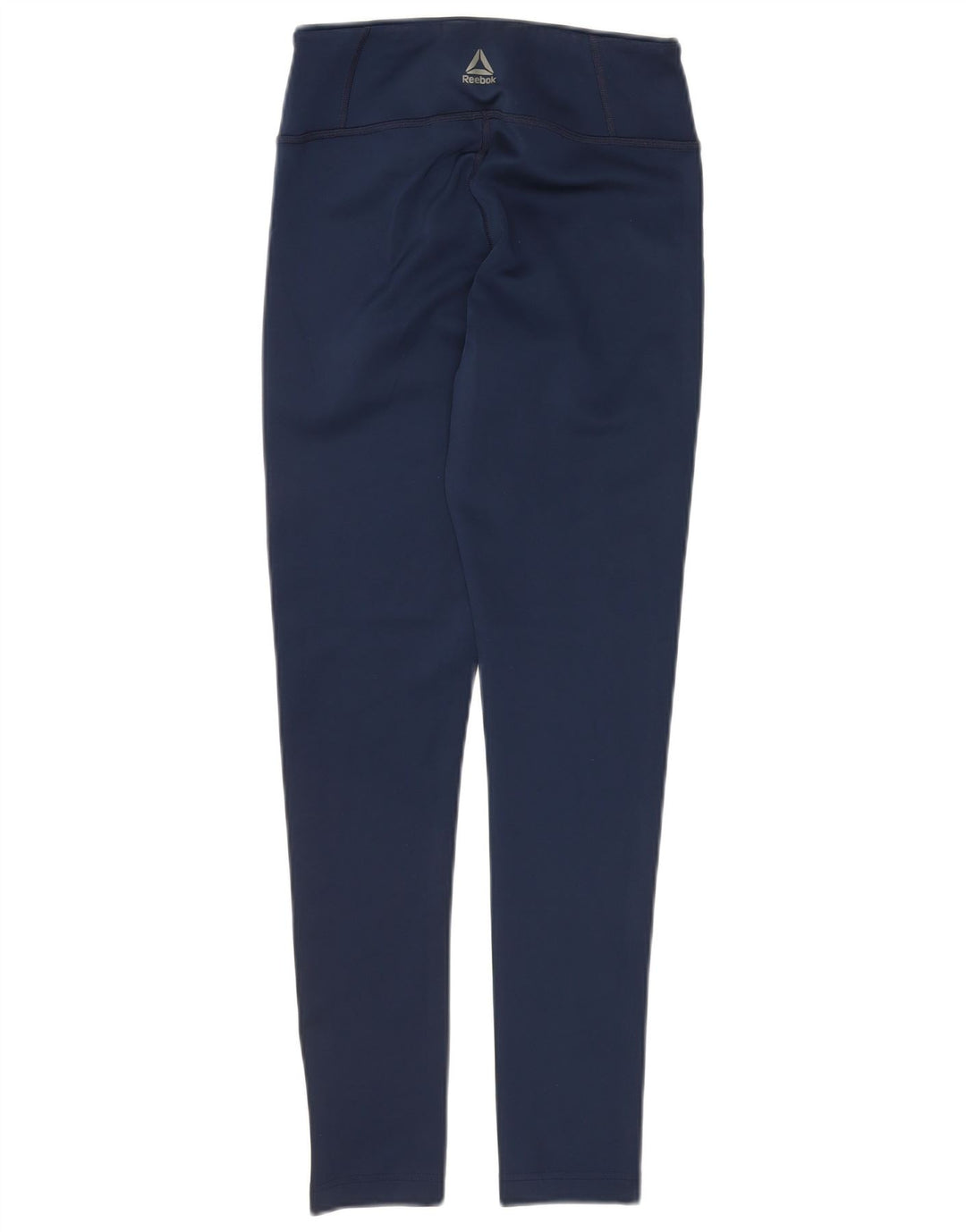 REEBOK Womens Leggings UK 8/10 Small Navy Blue Polyester