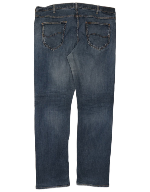 Lee Mens Daren Straight Jeans W42 L34 Blå Bomuld