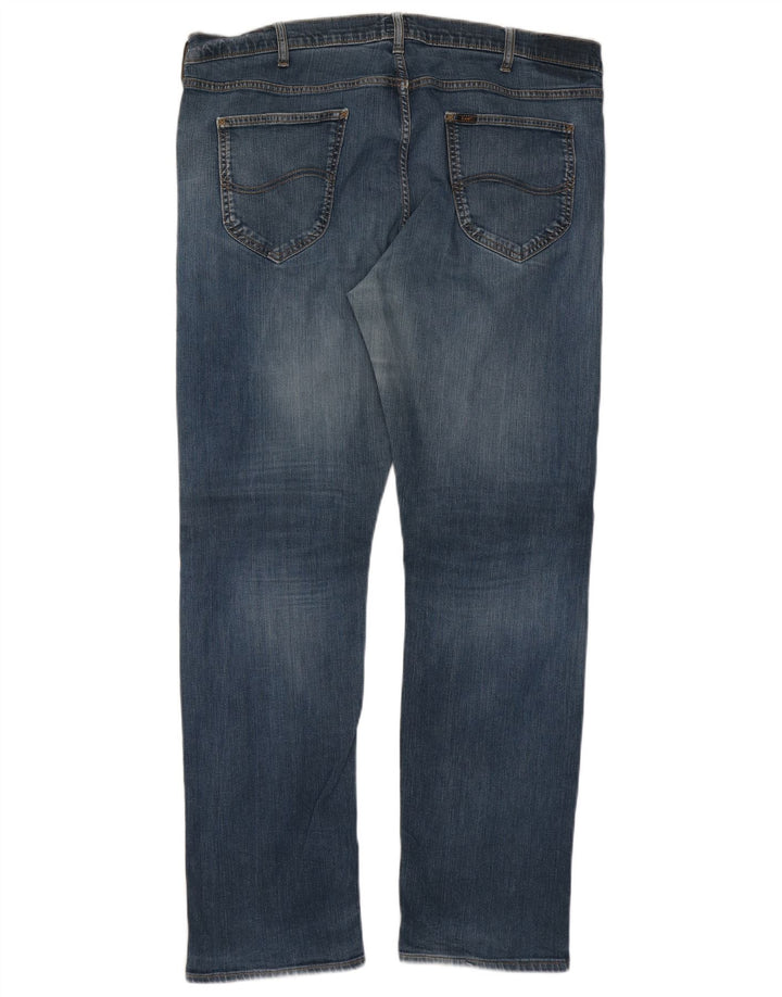 Lee Mens Daren Straight Jeans W42 L34 Blå Bomuld