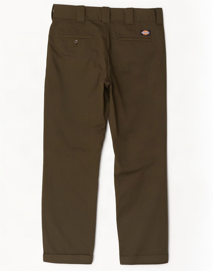 Dickies Herre Slim Straight Chino Bukser W34 L32 Khaki Polyester