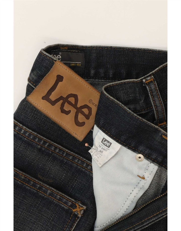 Lee Straight Jeans til mænd W30 L31 Marineblå bomuld