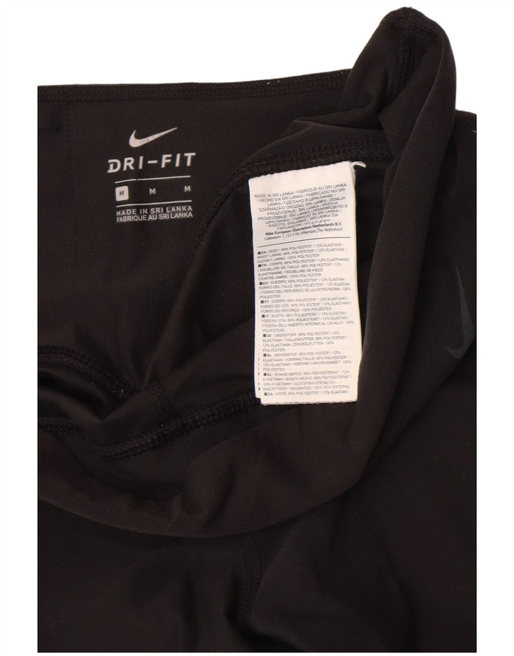 Nike Dame Dri Fit Leggings UK 14 Medium Sort Polyester
