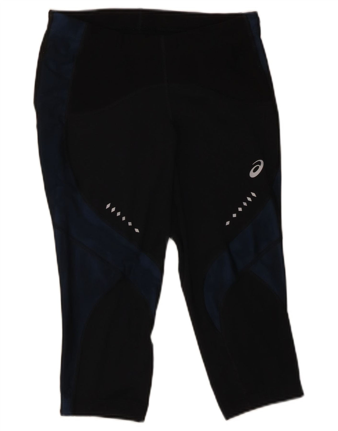 Asics Dame Capri Leggings UK 12 Medium Sort Polyester