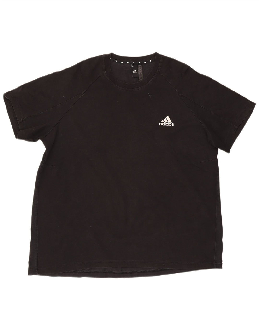 Adidas Herre T-Shirt Top 2XL Sort Bomuld