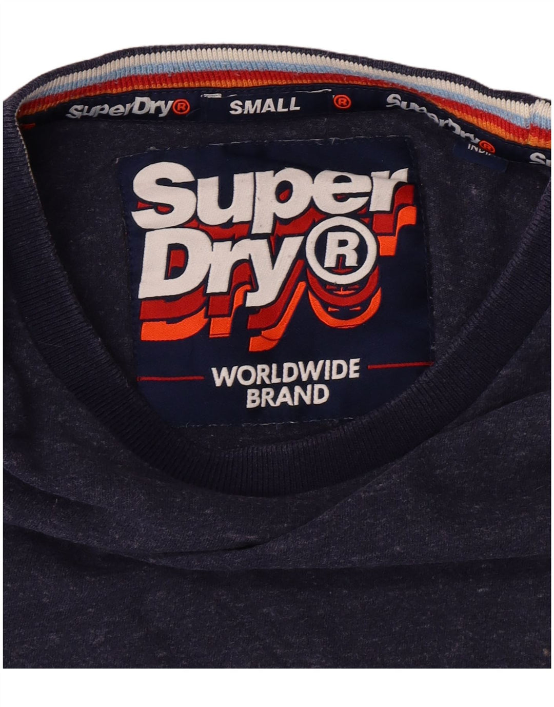 SUPERDRY Herre T-Shirt Top Lille Blå