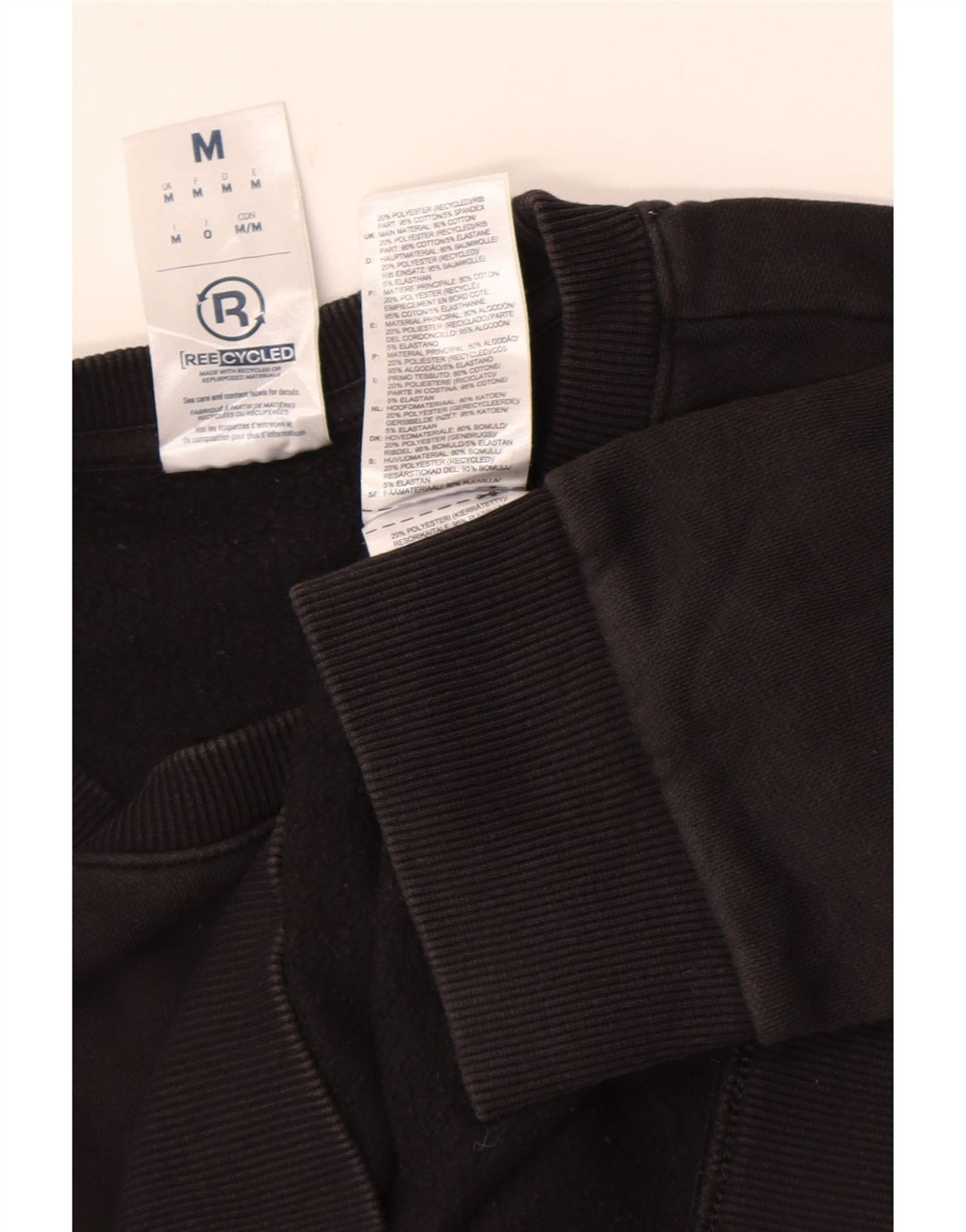 Reebok Herre sweatshirt Jumper Medium Sort Bomuld