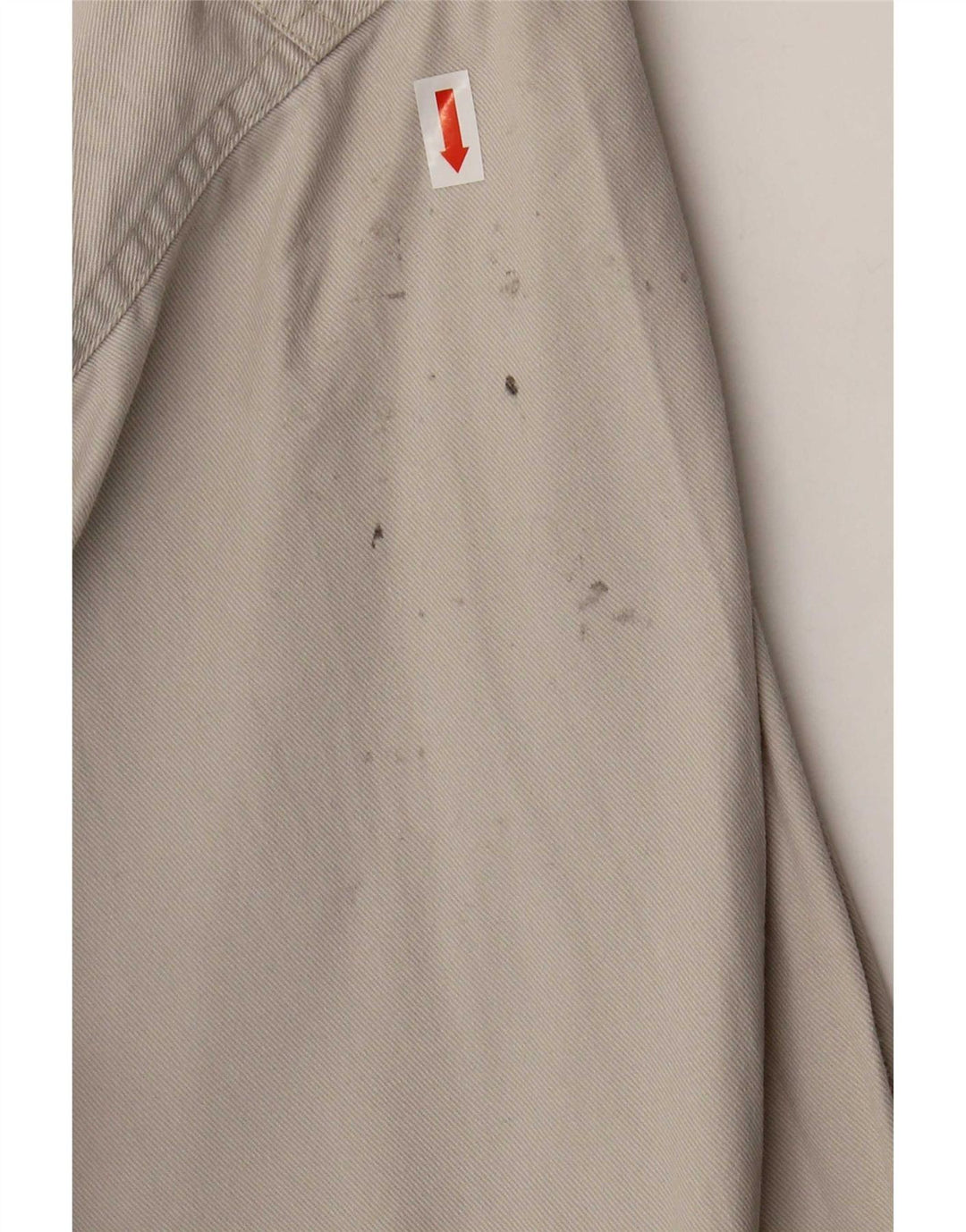 Vintage denimskjorte til mænd, stor beige