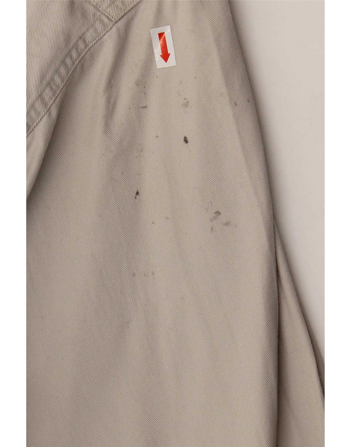 Vintage denimskjorte til mænd, stor beige