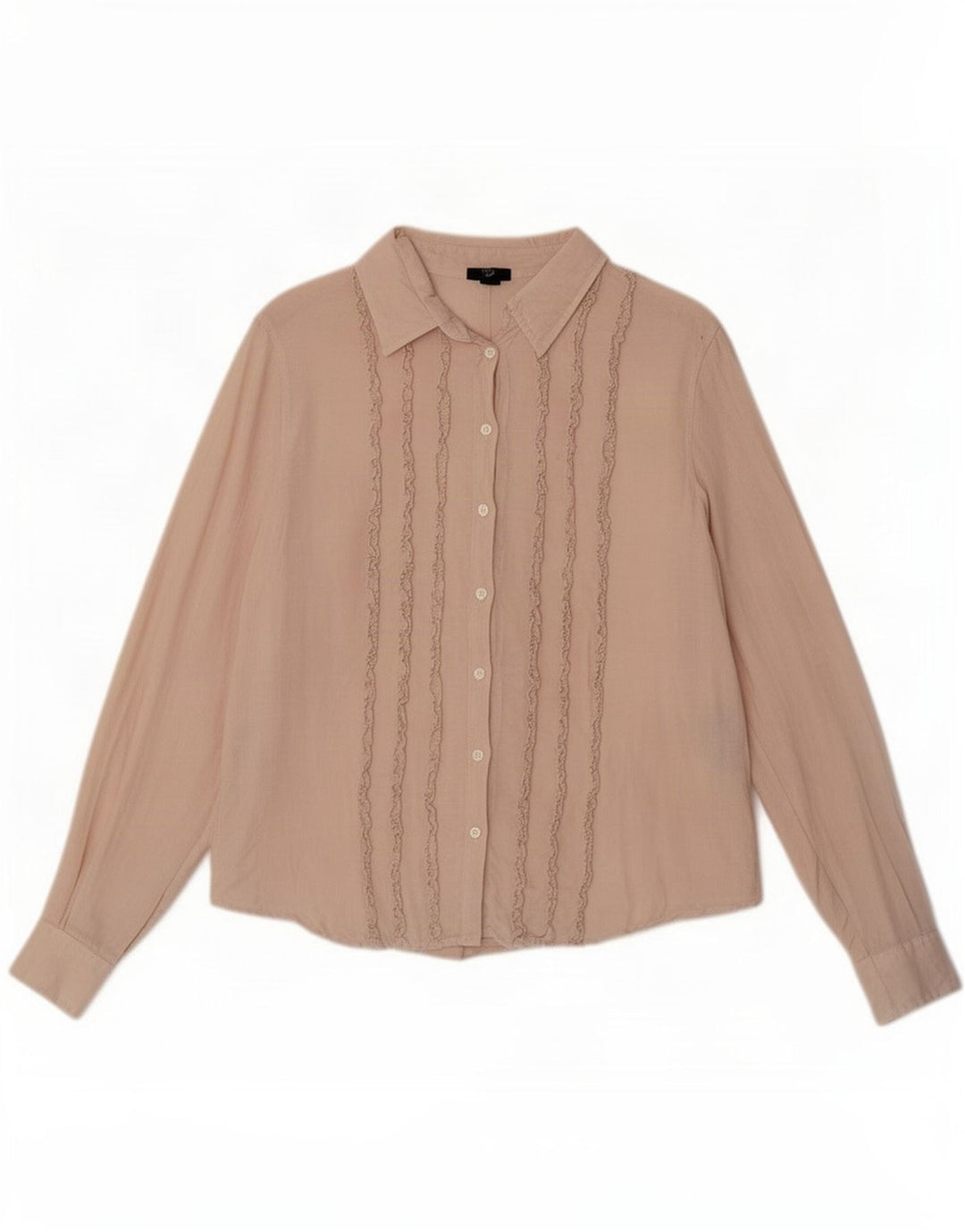 Gant Womens Flæse Front Shirt UK 16 Large Beige Linen