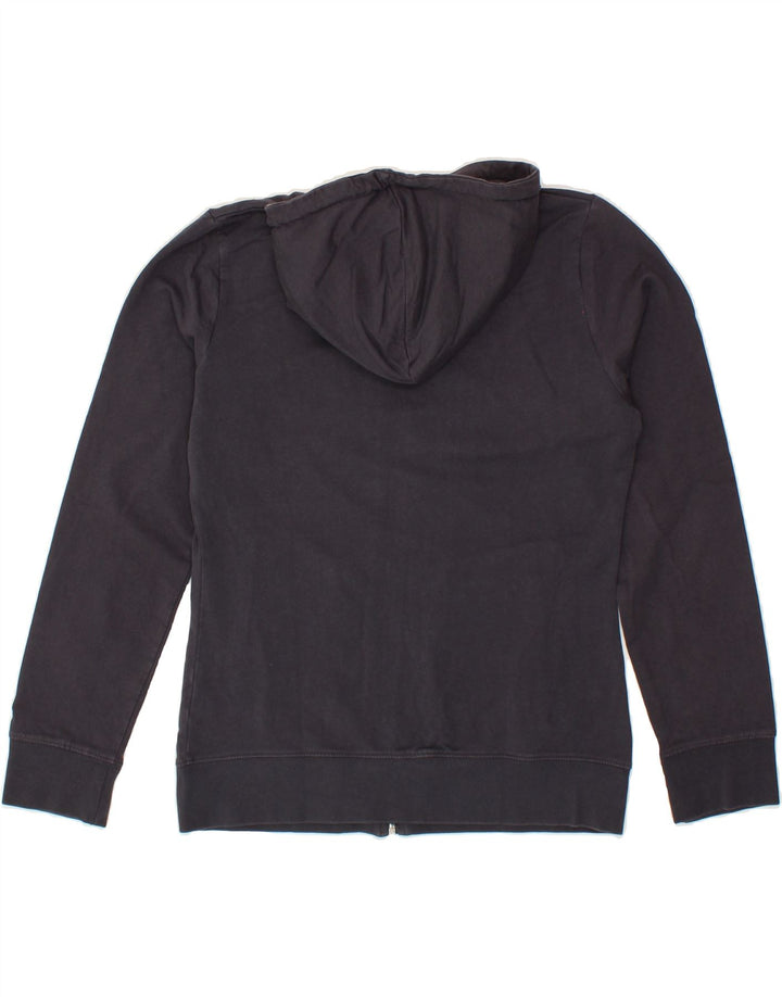 ELLESSE Womens Zip Hoodie Sweater UK 14 Medium Grey Cotton Vintage Ellesse and Second-Hand Ellesse from Messina Hembry 