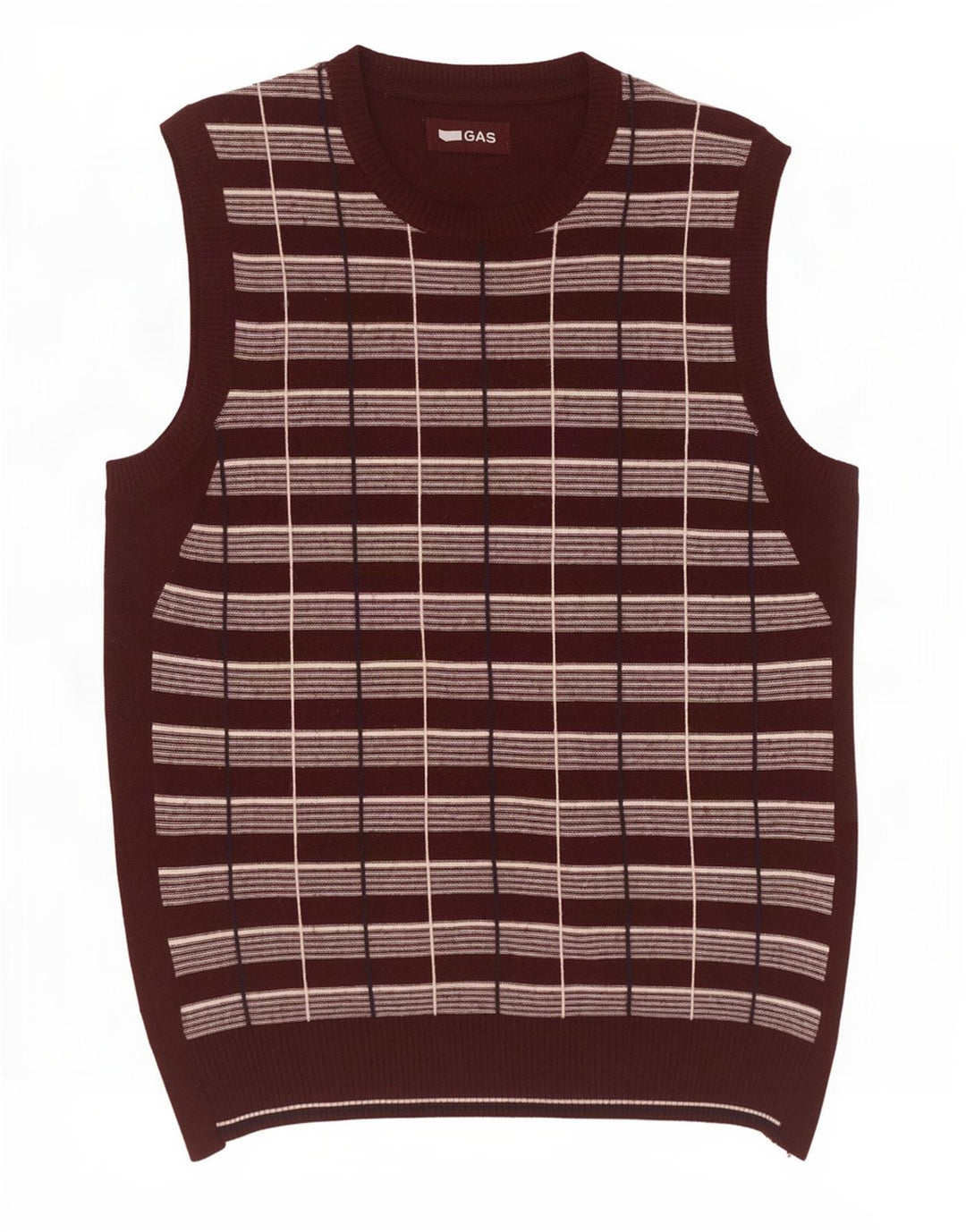 Gas Herrevest Tank Top Medium Brun Ternet