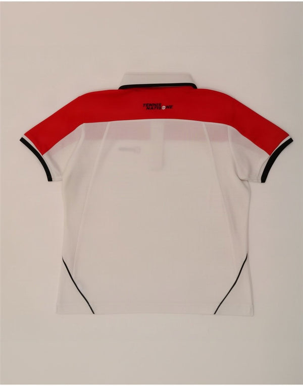 Lotto Dame Polo Shirt UK 16 Large White Colourblock