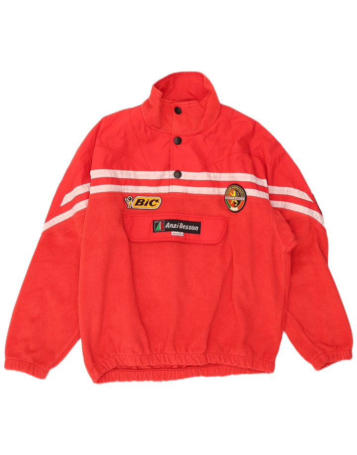 Anzi Besson Herre Loose Fit Grafisk Fleece Jumper IT 50 Medium Rød