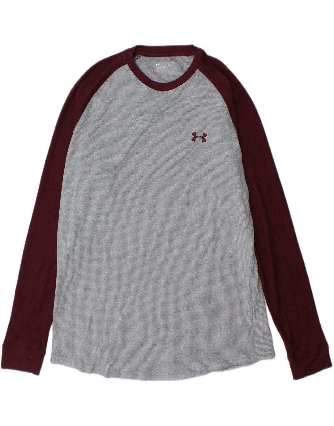 UNDER ARMOUR Herre Top Langærmet XL Grå Colourblock Polyester