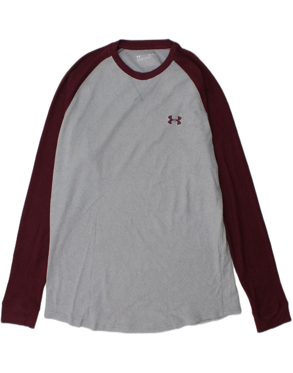 UNDER ARMOUR Herre Top Langærmet XL Grå Colourblock Polyester