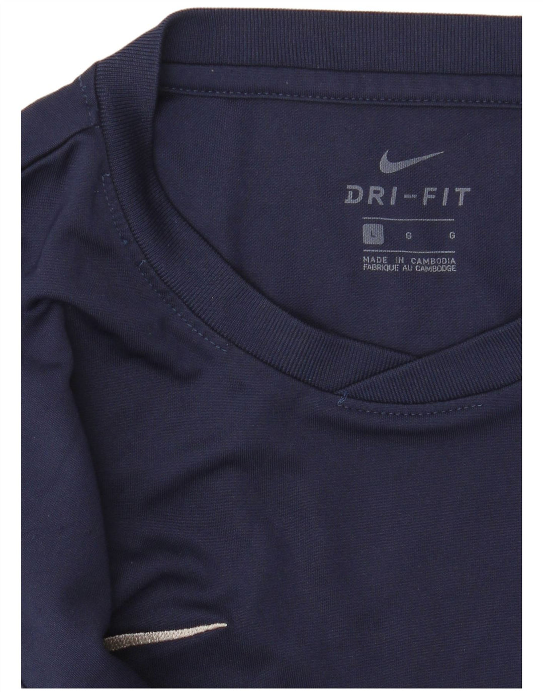 Nike Herre Dri Fit T-Shirt Top Stor Marineblå