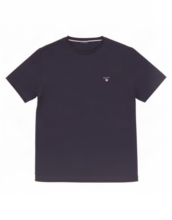 Gant Herre T-Shirt Top Medium Marineblå Bomuld