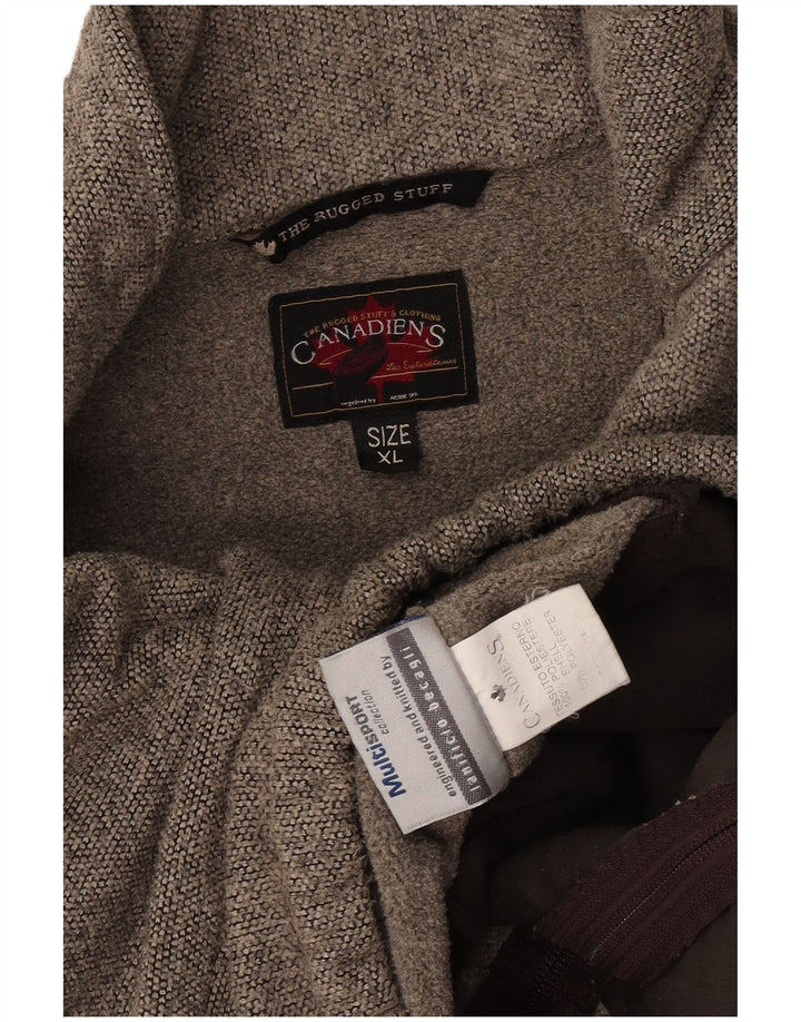 Canadiens træningsdragt topjakke til kvinder UK 18 XL Grå Flecked Polyester