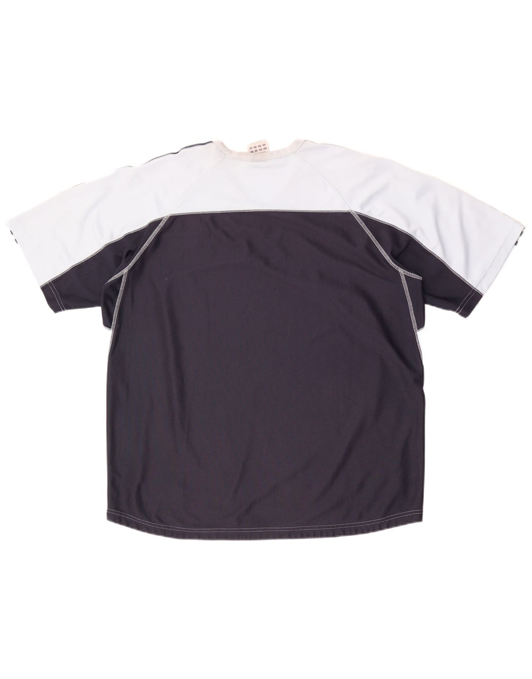 Adidas Herre T-Shirt Top XL Blå Colourblock Polyester